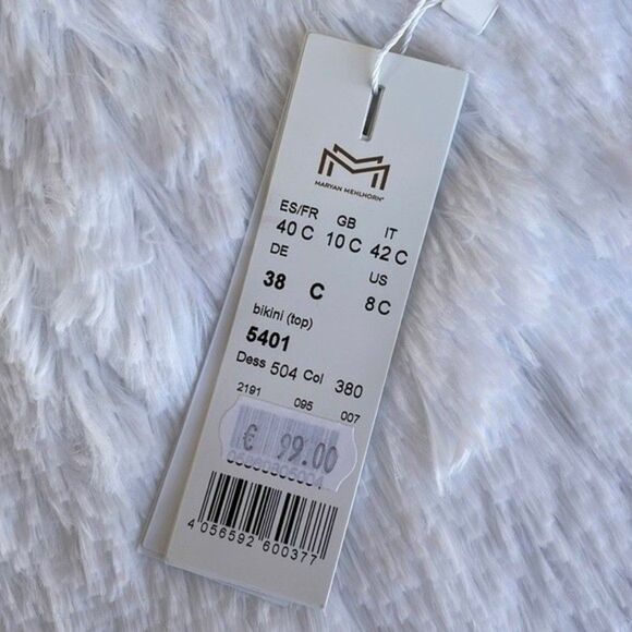 Maryan Mehlhorn UNDERWIRE Bikini TOP Sz 8 C - Picture 8 of 8